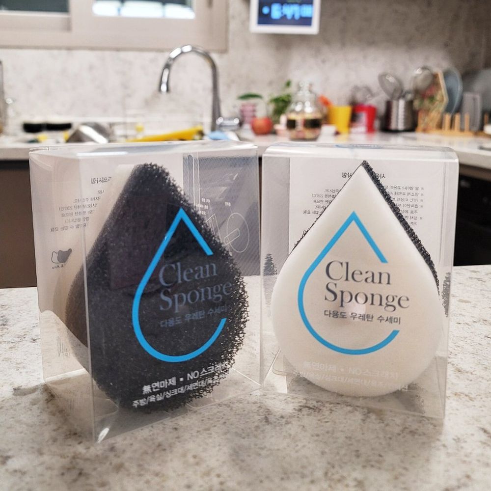 [CLEAN] Non-Scratch Multi-Purpose Korean Sponge – 3-Layer PU, No Abrasives, Safe for All Surfaces - Made in KOREA